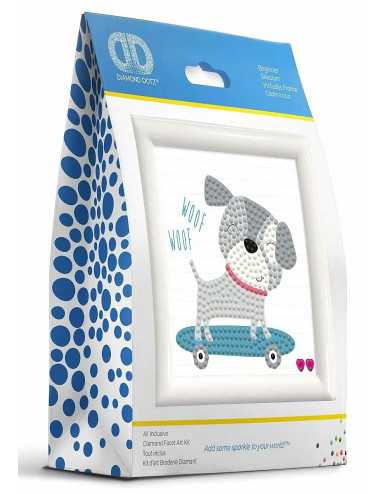 Κάδρο με Ψηφίδα Diamond Dotz Skate & Woof