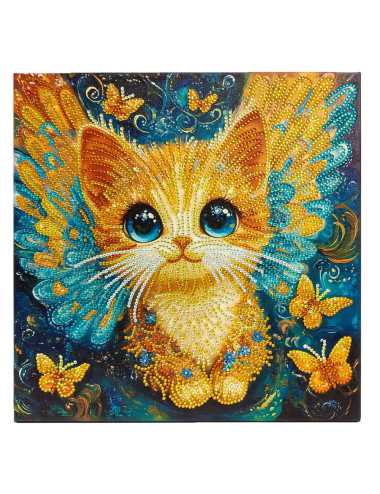 Κάδρο με Ψηφίδα Diamond Dotz 30Χ30cm Kitten Angel