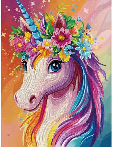 Κάδρο με Ψηφίδα Diamond Dotz 30Χ40cm Unicorn Princess
