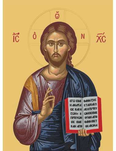 Καμβάς Ψηφιδωτό Diamond Dotz 37x52cm Ιησους Χριστός