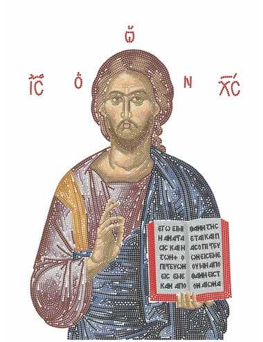 Καμβάς Ψηφιδωτό Diamond Dotz 37x52cm Ιησους Χριστός