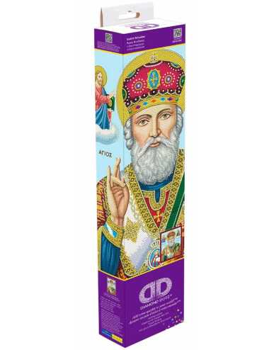 Καμβάς Ψηφιδωτό Diamond Dotz 37x52cm Άγιος Νικόλαος