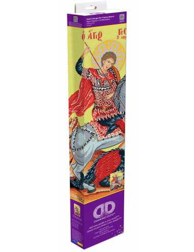 Καμβάς Ψηφιδωτό Diamond Dotz 52x72cm Άγιος Γεώργιος ο Τροπαιοφόρος
