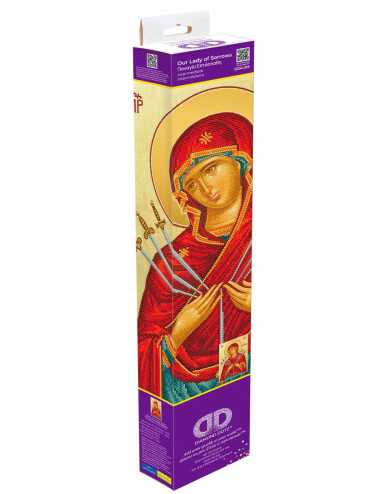 Καμβάς Ψηφιδωτό Diamond Dotz 37x52cm Παναγία η Επτάσπαθη