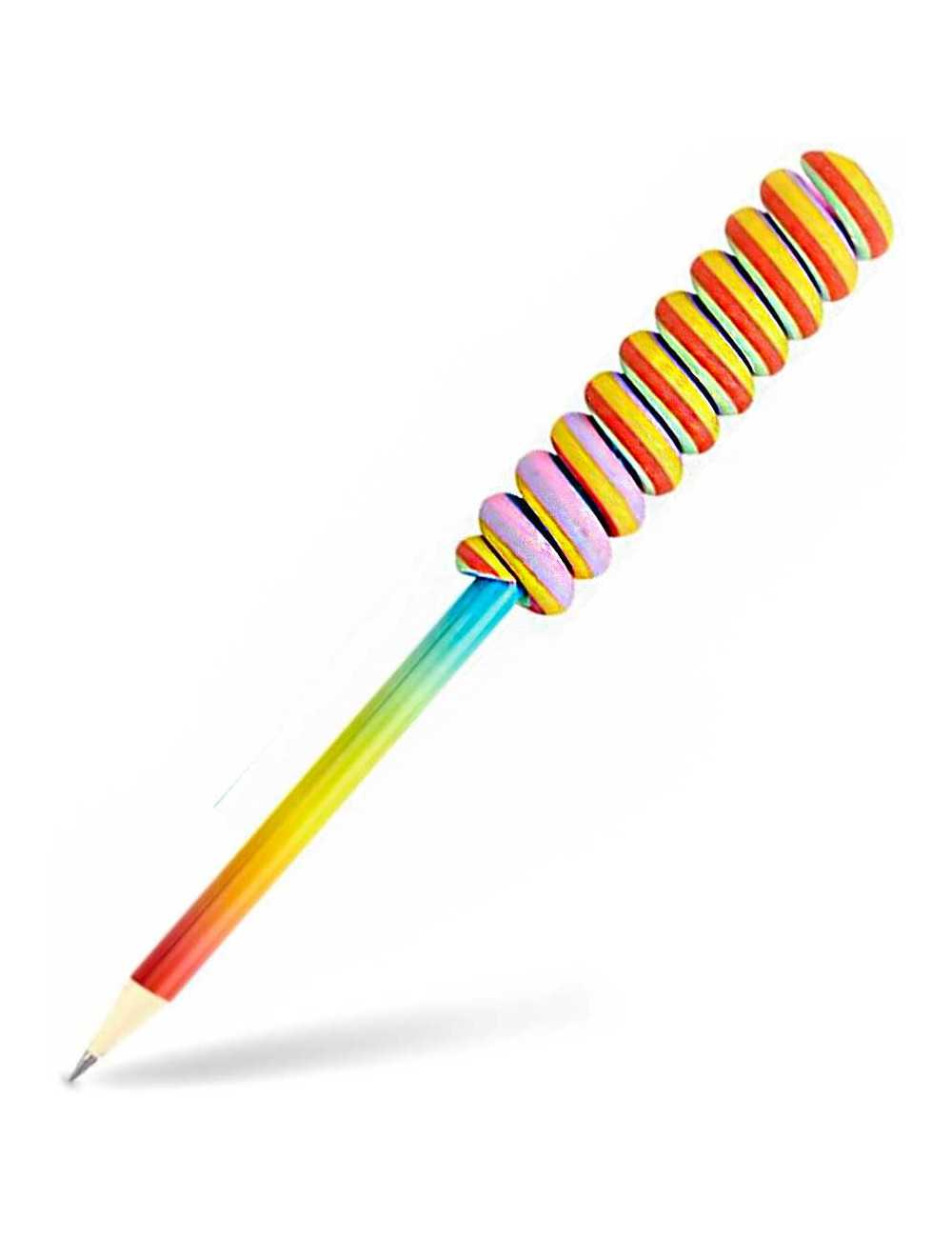 Μολύβι TRENDHAUS Rainbow Power Eraser Lollipop