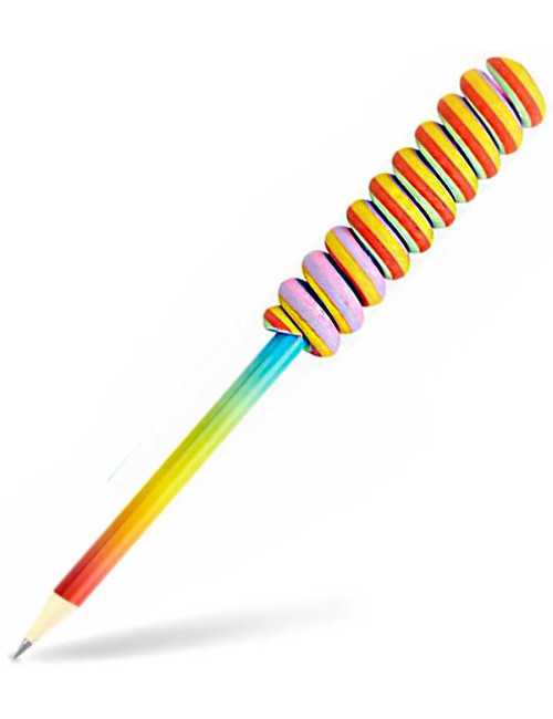 Μολύβι TRENDHAUS Rainbow Power Eraser Lollipop
