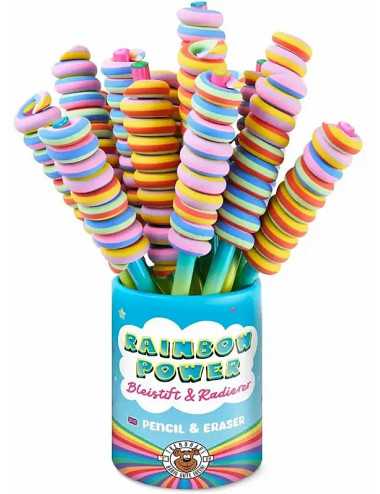 Μολύβι TRENDHAUS Rainbow Power Eraser Lollipop