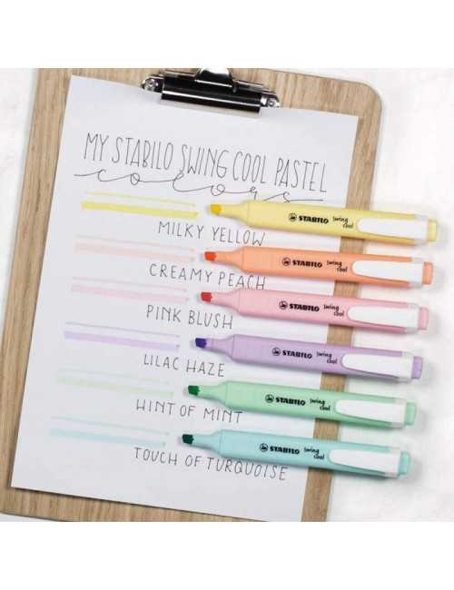 Μαρκαδόρος Stabilo 275/144 Υπογράμμισης Swing Cool Pastel Κιτρινο