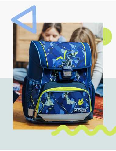 Σχολική Τσάντα Herlitz Loop Plus 4σε 1 T-Rex Explorer