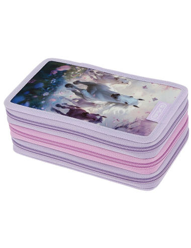 Κασετίνα Herlitz 31τ TriCase Whisper Mane Pastel