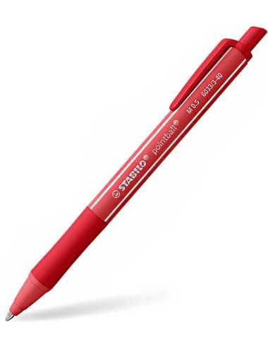 Στυλό Stabilo 6033/1-41 Pointball Colorful Ballpoint 0.5 Κόκκινο