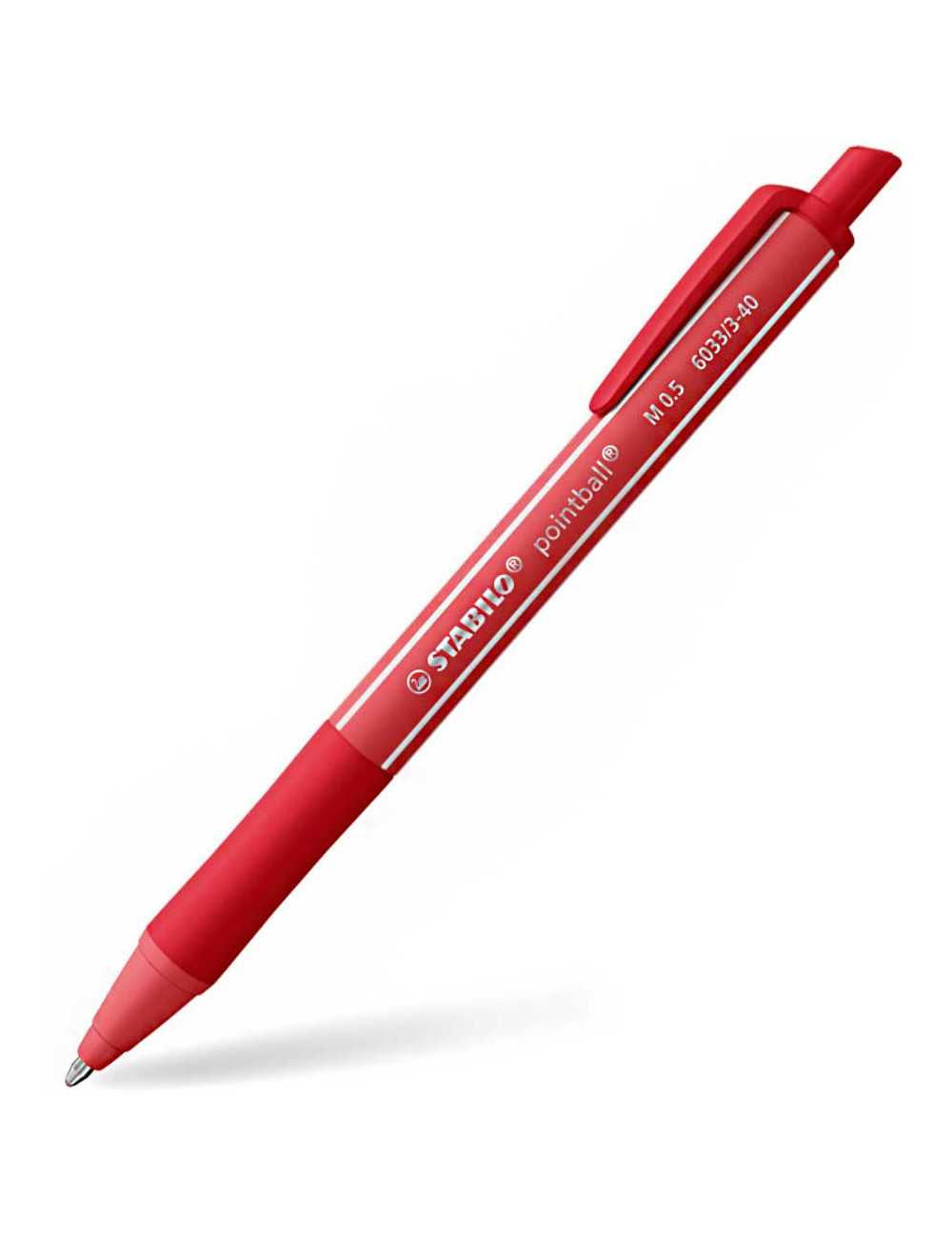 Στυλό Stabilo 6033/1-41 Pointball Colorful Ballpoint 0.5 Κόκκινο