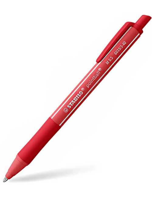Στυλό Stabilo 6033/1-41 Pointball Colorful Ballpoint 0.5 Κόκκινο