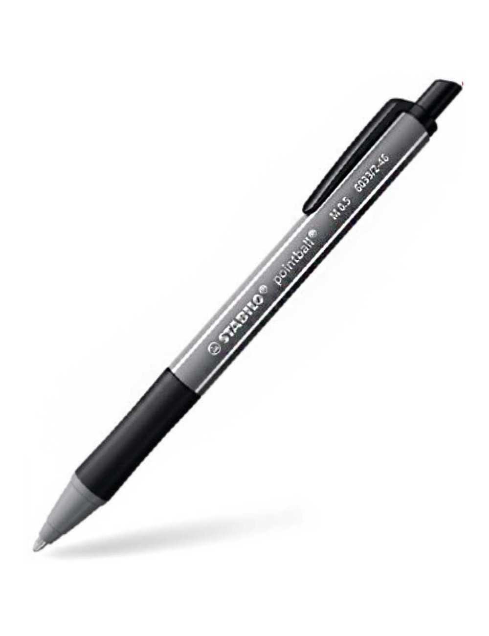 Στυλό Stabilo 6033/1-41 Pointball Colorful Ballpoint 0.5 Μαυρο