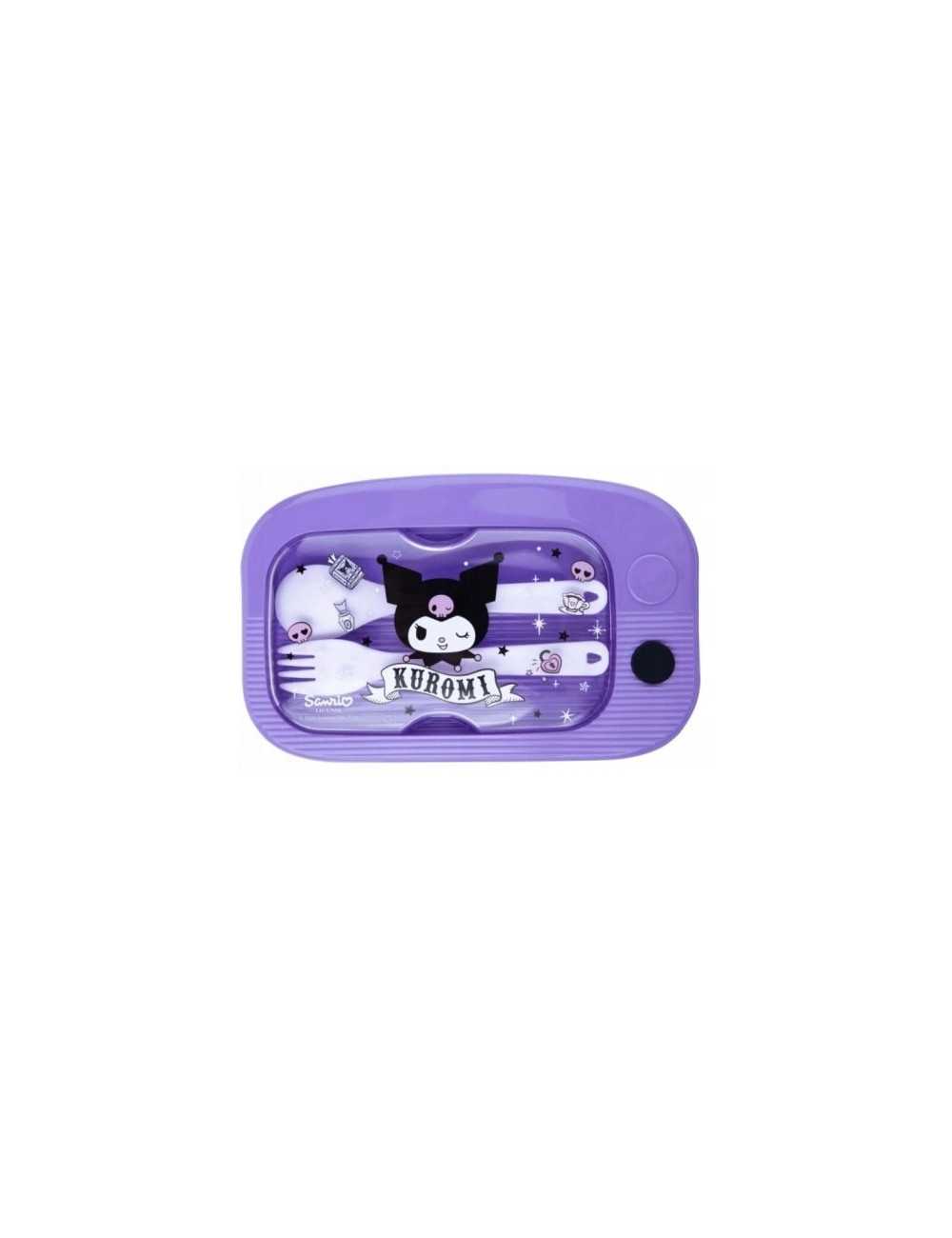 Δοχείο Φαγητού Colorino Kuromi1100ml με Μαχαιροπίρουνα