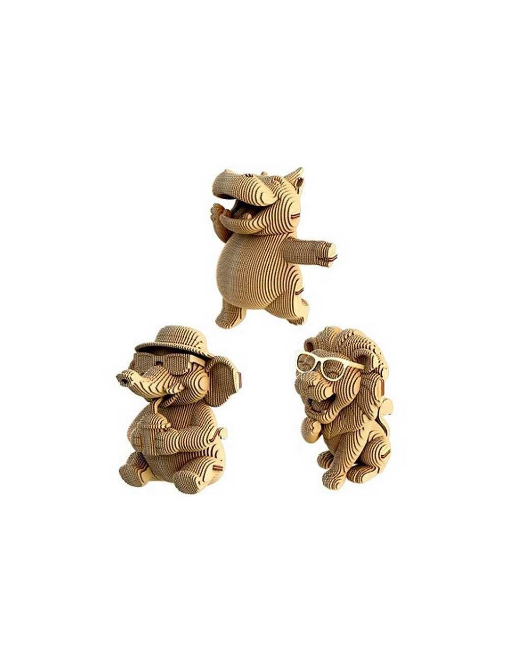 Παζλ 3D Cartonic Safari Trio