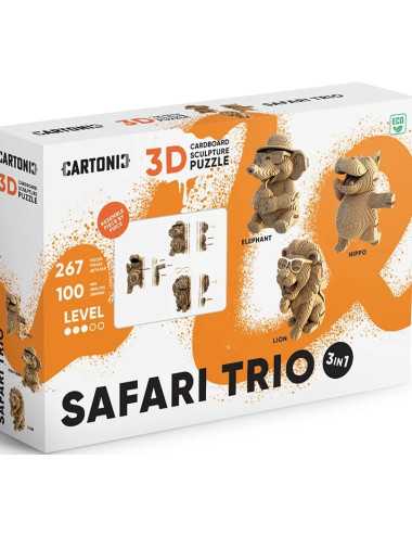 Παζλ 3D Cartonic Safari Trio