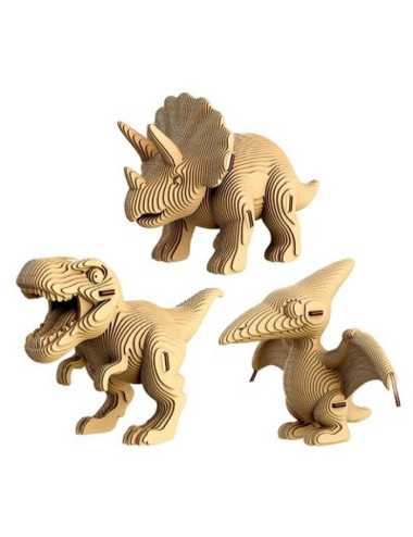 Παζλ 3D Cartonic Dino Trio