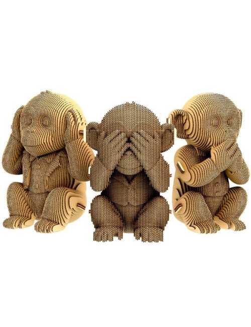 Παζλ 3D Cartonic Monkeys Trio