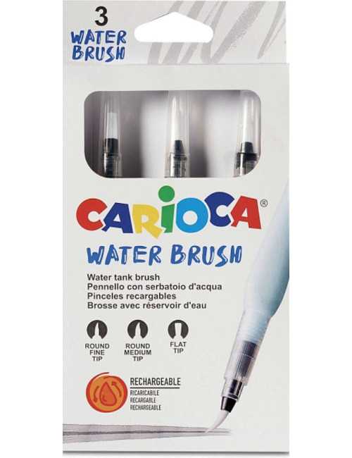 Πινέλα Σετ Carioca Water Brushes 3 σχεδια