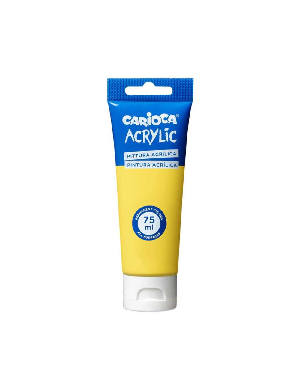 Ακρυλικό Χρώμα Carioca 75ml 12 Lemon Yellow