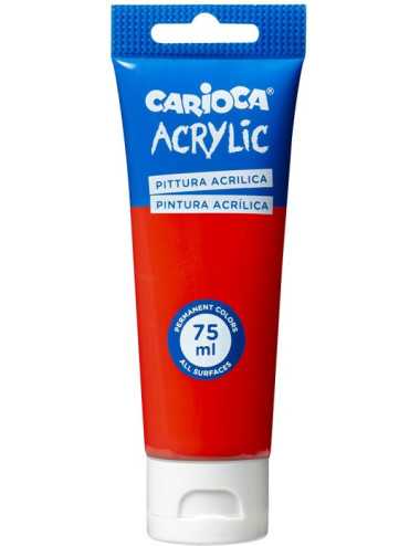 Ακρυλικό Χρώμα Carioca 75ml 10 Vermillion Red