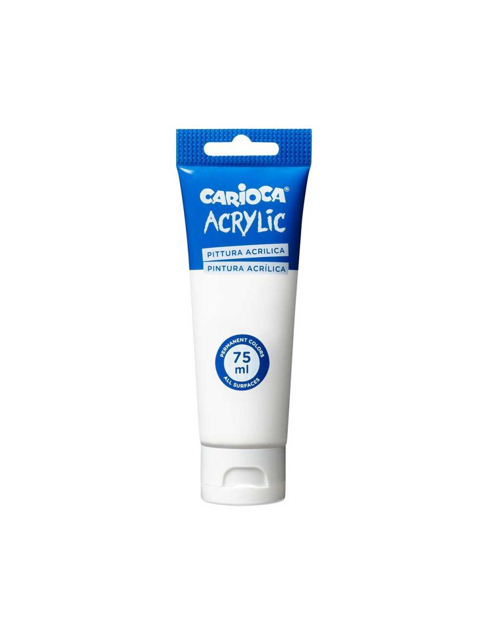 Ακρυλικό Χρώμα Carioca 75ml 01 White