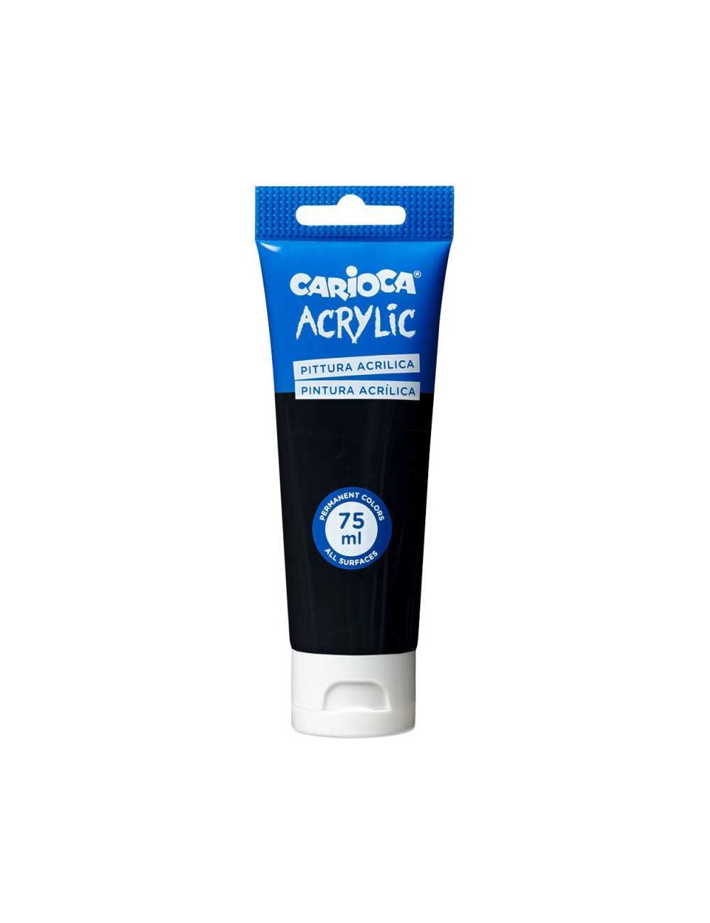Ακρυλικό Χρώμα Carioca 75ml 02 Black