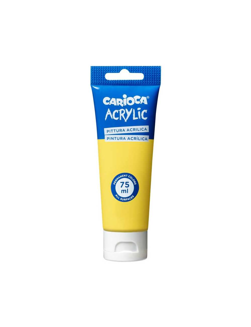 Ακρυλικό Χρώμα Carioca 75ml 03 Yellow