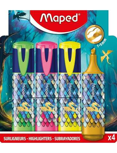 Μαρκαδόροι Maped Υπογράμμισης Dragon 4τ