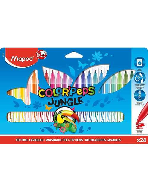 Μαρκαδόροι Maped 24χρ Color peps Jungle