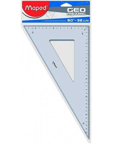 Τρίγωνο Maped 60° 26cm Geometric Cristal