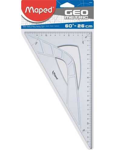 Τρίγωνο Maped 60° 26cm Geometric Cristal