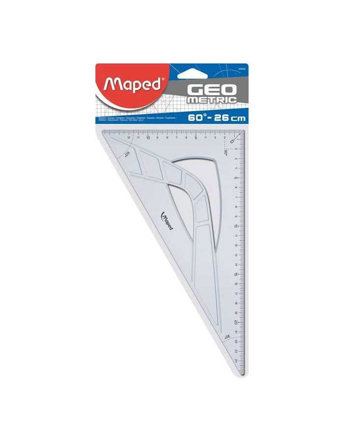 Τρίγωνο Maped 60° 26cm Geometric Cristal