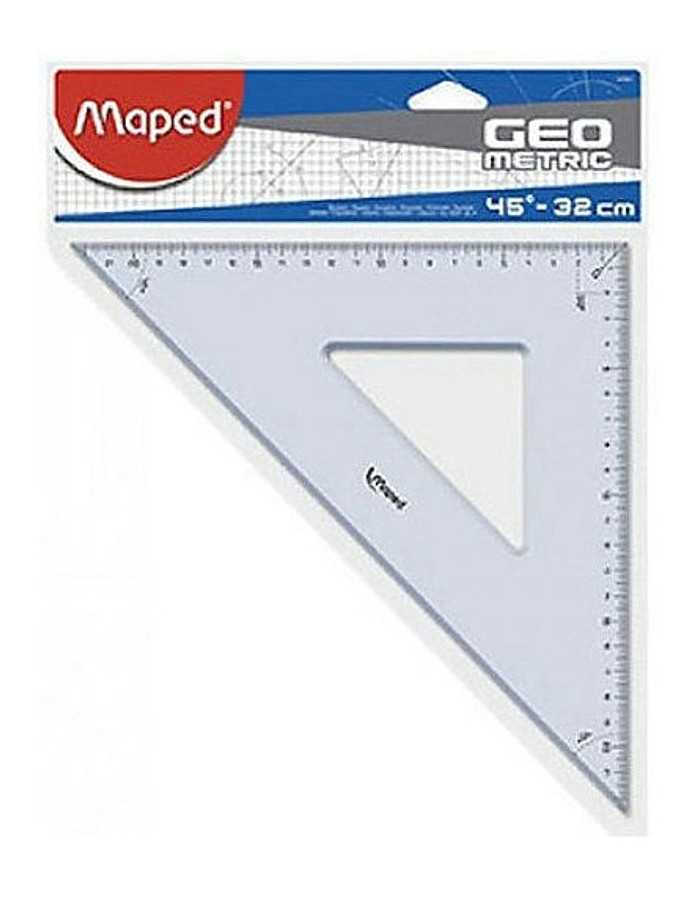 Τρίγωνο Maped 45° 32cm Geometric Cristal