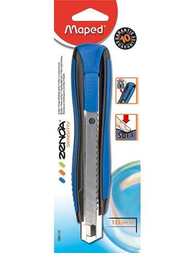 Κοπίδι Maped 18mm Zenoa Sensitiv Blue