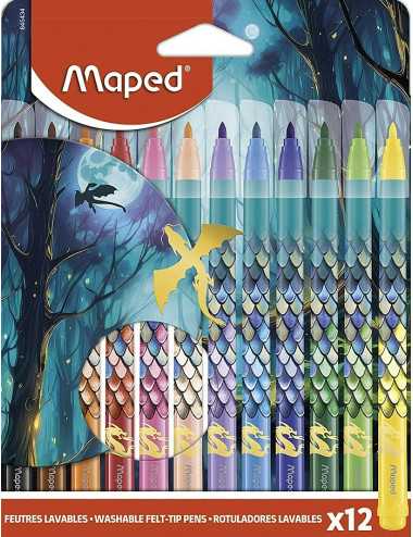 Μαρκαδόροι Maped 12χρ Dragon