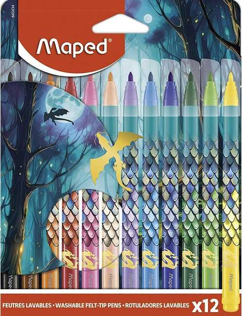 Μαρκαδόροι Maped 12χρ Dragon