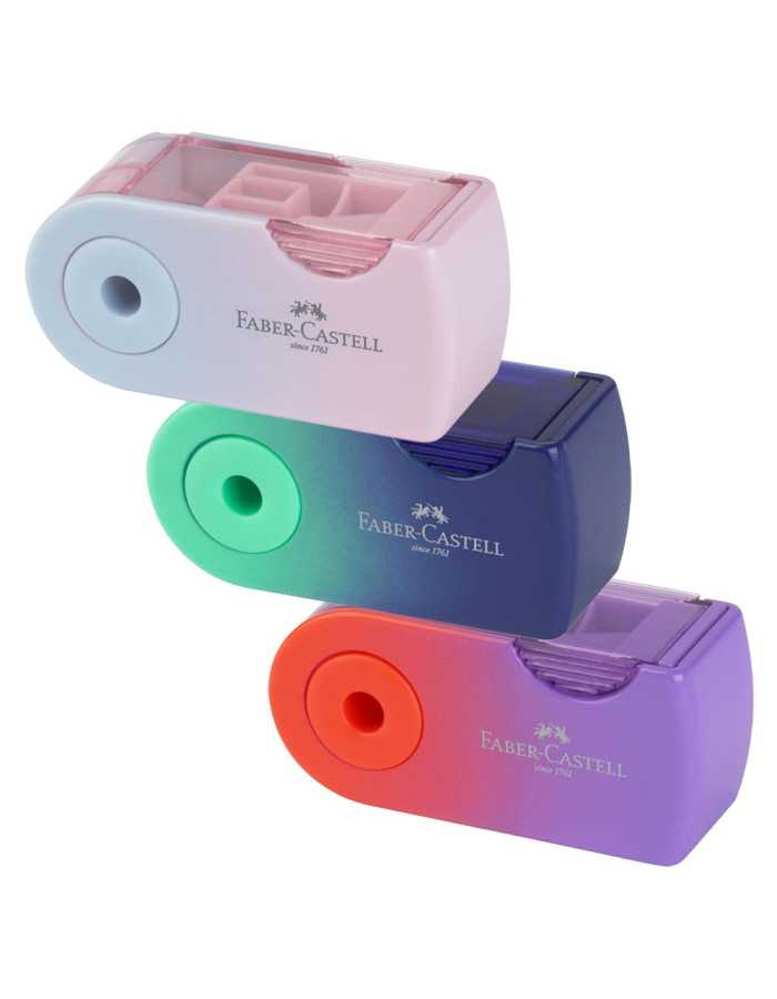 Ξύστρα Faber Castell Sleeve Mini Flow Edition 3χρ