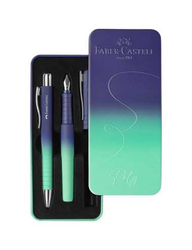 Στυλό και Πένα Σετ Faber Castell Poly Buzzing Blue