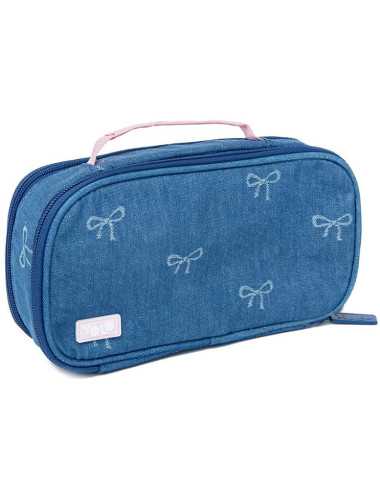 Κασετίνα Yolo Βαλίτσα Denim Bow
