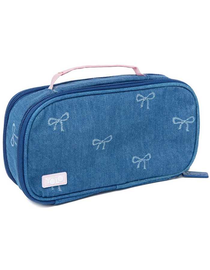Κασετίνα Yolo Βαλίτσα Denim Bow