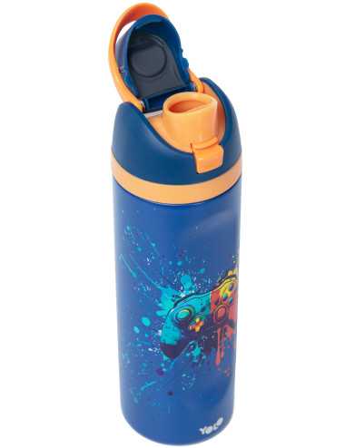 Παγούρι Θερμός 700ml Yolo 2 σε 1 Blue Gaming