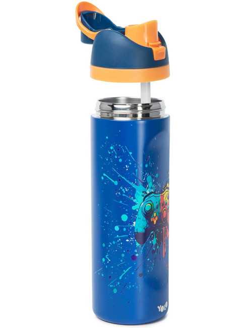Παγούρι Θερμός 700ml Yolo 2 σε 1 Blue Gaming