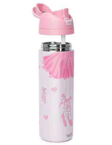 Παγούρι Θερμός 700ml Yolo 2 σε 1 Ballet