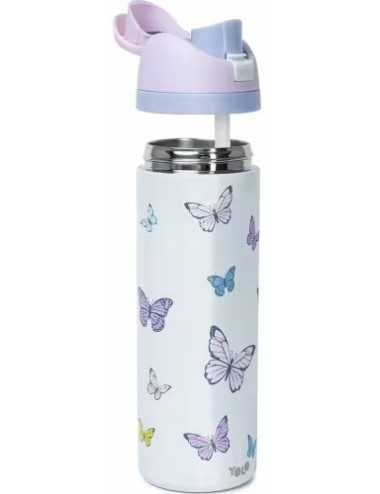 Παγούρι Θερμός 700ml Yolo 2 σε 1 Butterflies