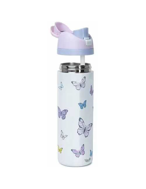Παγούρι Θερμός 700ml Yolo 2 σε 1 Butterflies