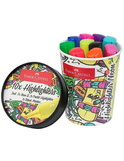 Μαρκαδόροι Faber Castell Υπογράμμισης Fluo Colours IceCream 10χρ