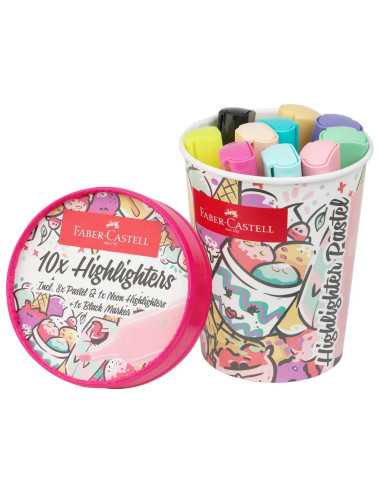 Μαρκαδόροι Faber Castell Υπογράμμισης Pastel Colours IceCream 10χρ