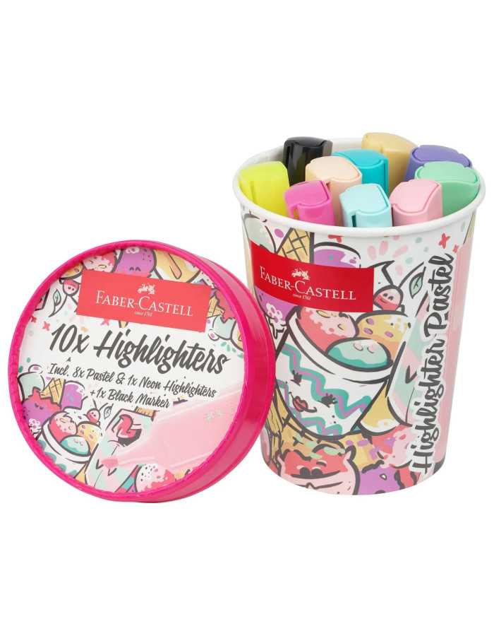 Μαρκαδόροι Faber Castell Υπογράμμισης Pastel Colours IceCream 10χρ